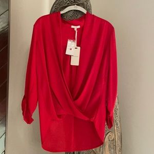 Red blouse
